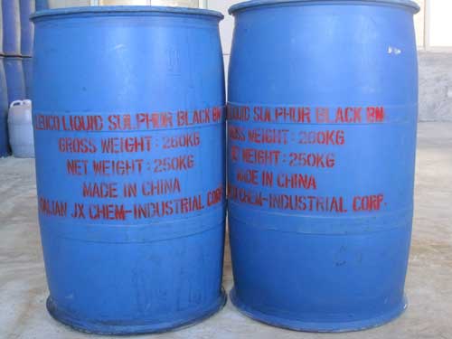Liquid sulphur dye